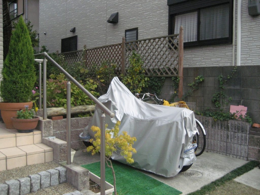 タカショーEUポーチをサイクルポートに　大津市