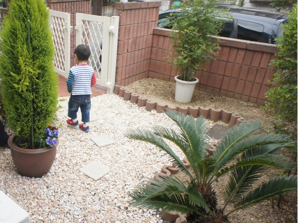 植栽を楽しむ落ち着いたお庭になりました　草津市