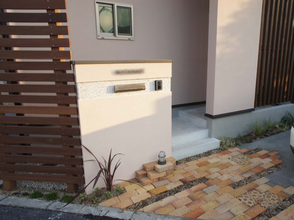 レンガがステキナチュラル外構　守山市