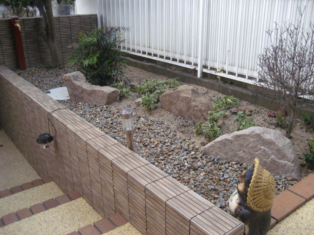 クローズ外構　～既存物を活かして～　大津市