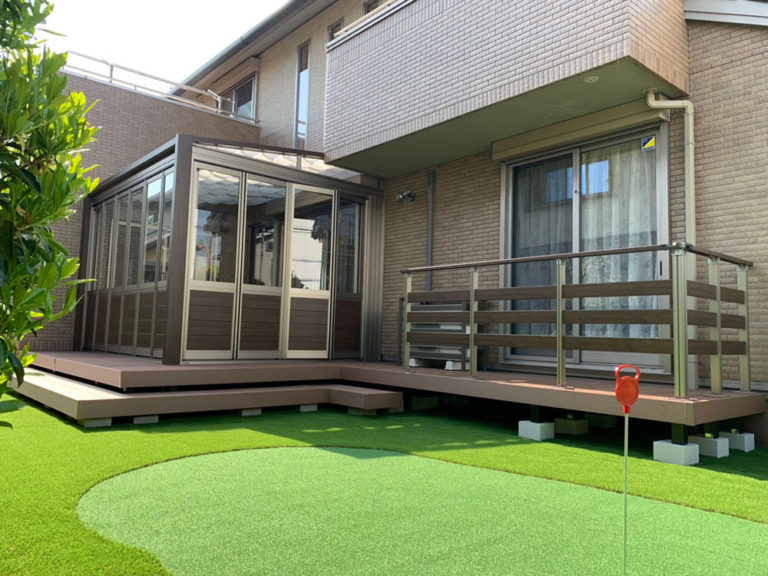 外壁と調和したガーデンルーム 大津市 外壁と調和したガーデンルーム 大津市