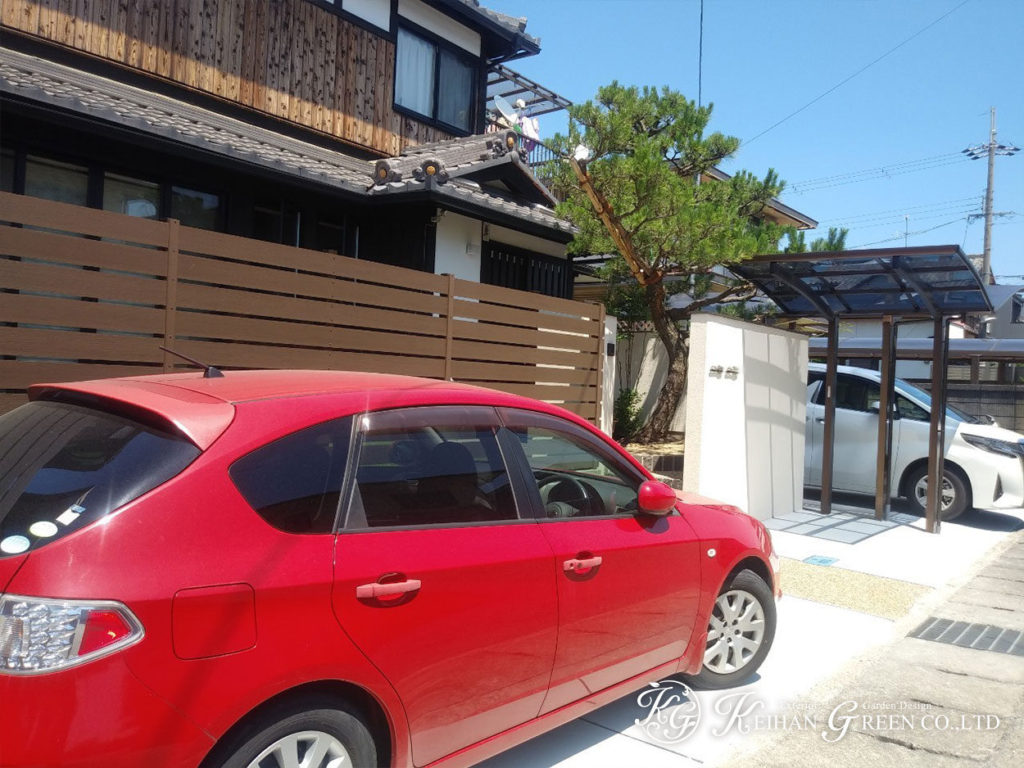 すっきりとした和モダンなエクステリアに変身　草津市