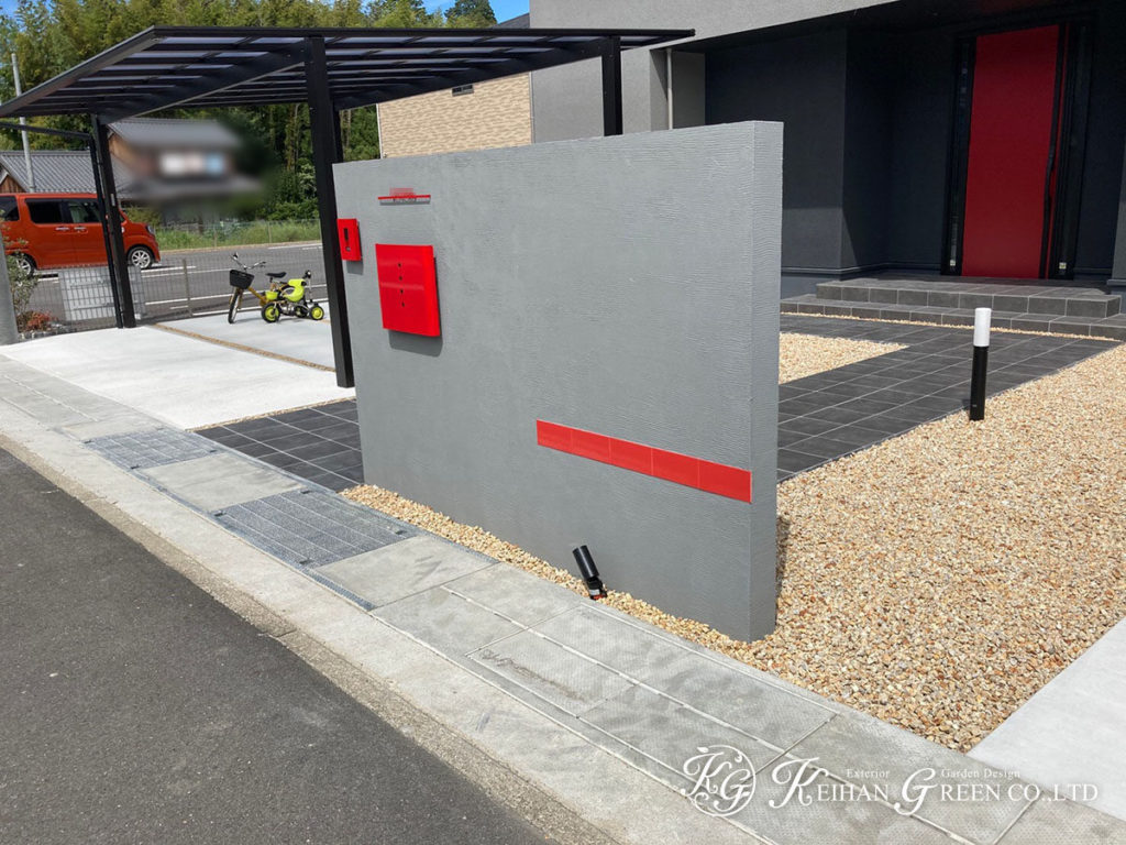 お客様のこだわり・かっこよさを追求した外構デザイン　湖南市