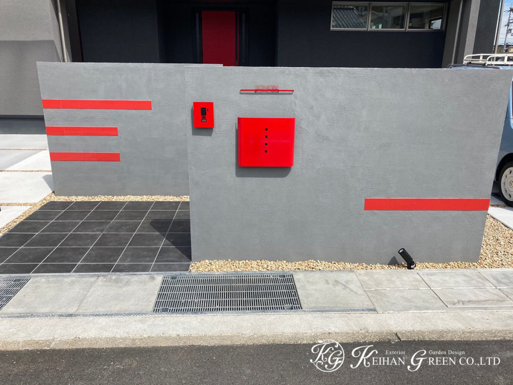 お客様のこだわり・かっこよさを追求した外構デザイン　湖南市