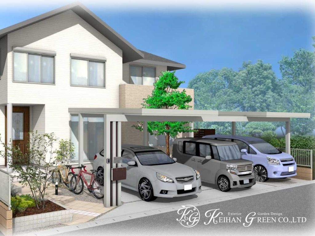 すっきりとしたエントランス