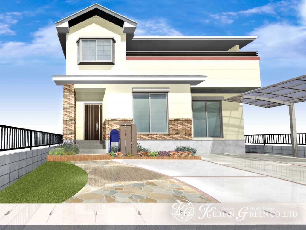 優しいナチュラルデザインの玄関まわり