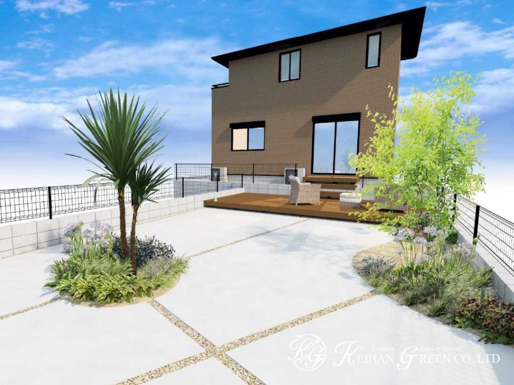 くつろぎのお庭空間