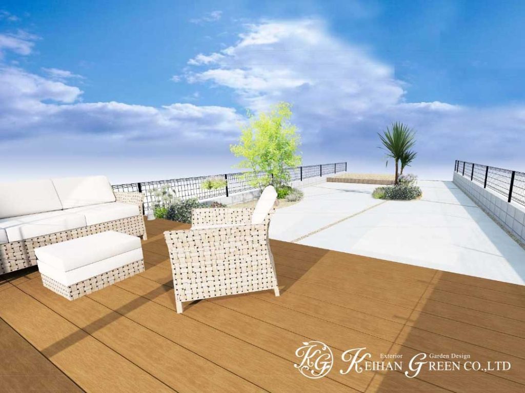 くつろぎのお庭空間