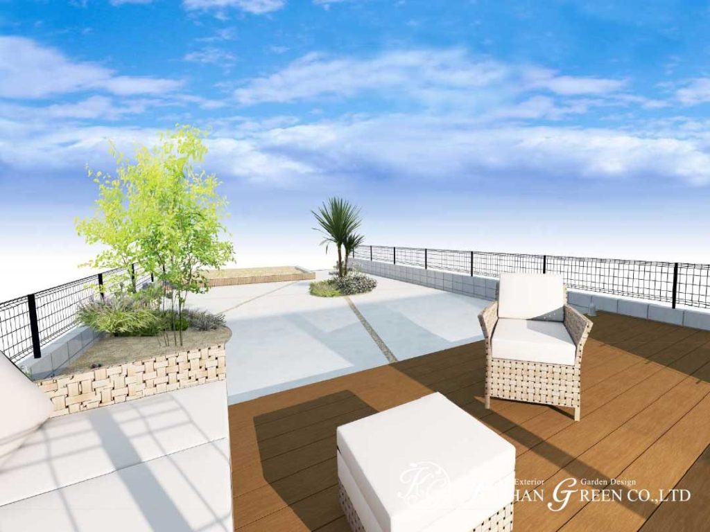 くつろぎのお庭空間