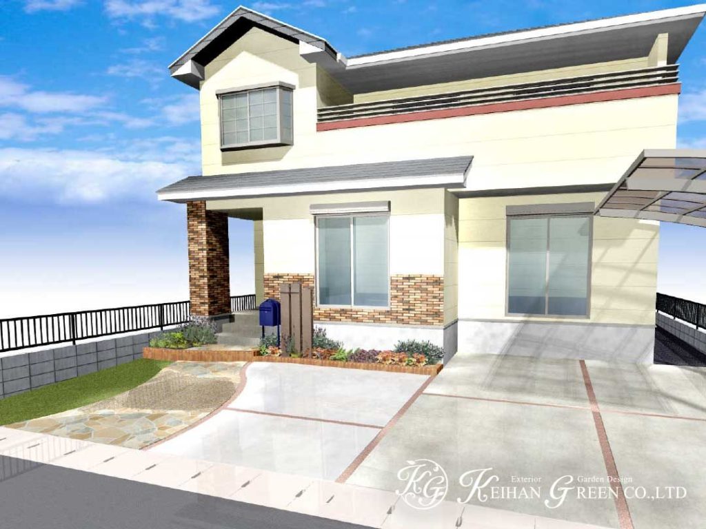 優しいナチュラルデザインの玄関まわり