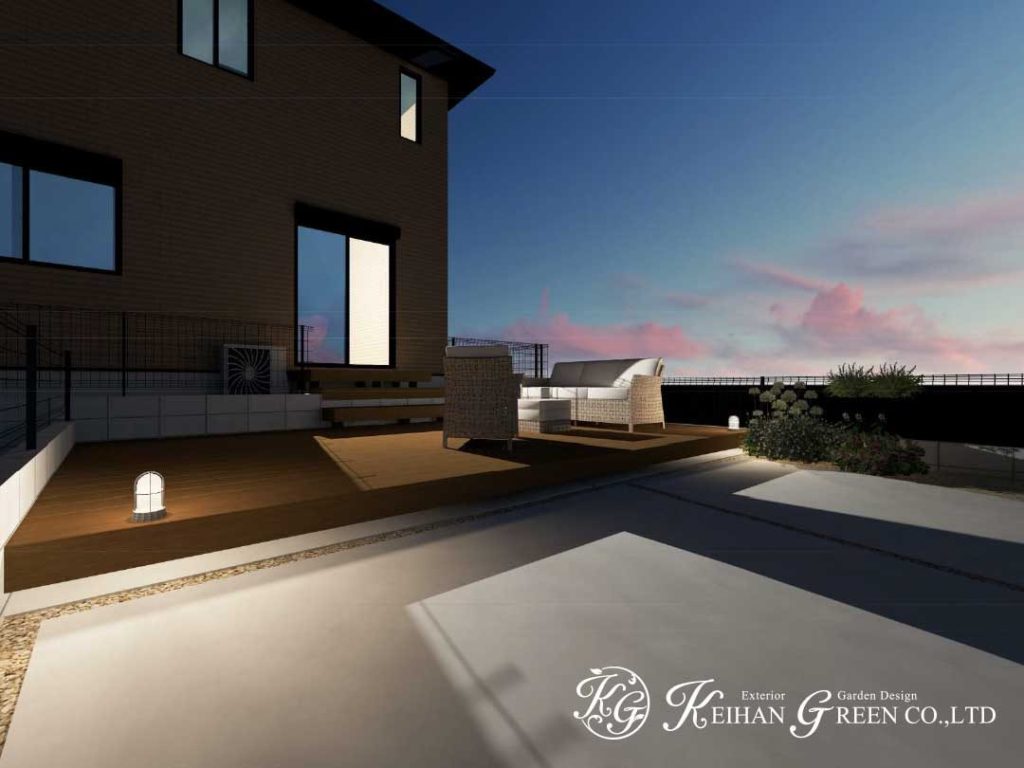 くつろぎのお庭空間