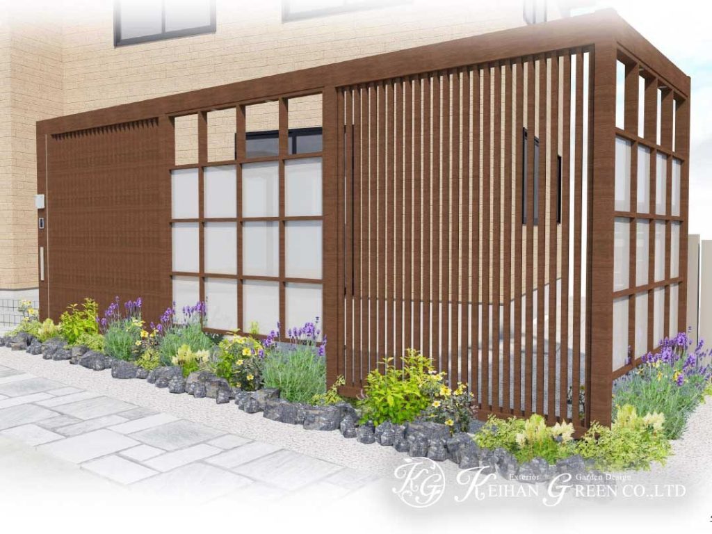 Gスクリーン+Ｇフレームを使ったエントランス