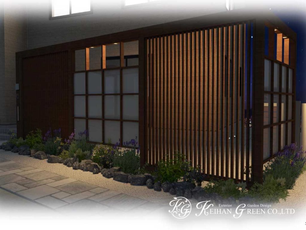 Gスクリーン+Ｇフレームを使ったエントランス