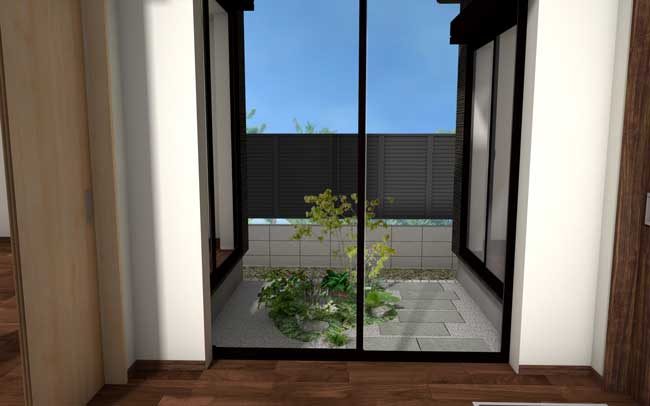 坪庭のある暮らし | 京阪グリーン | 滋賀・京都・大阪のエクステリア