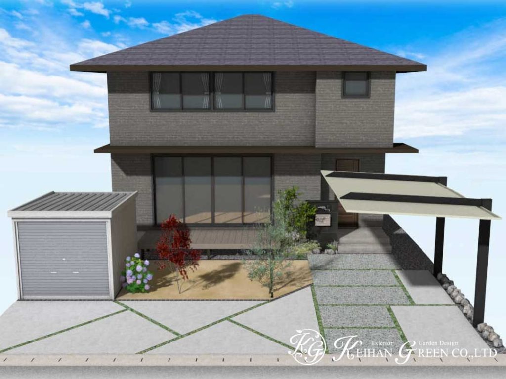 グレーをメインとしたシックなデザイン