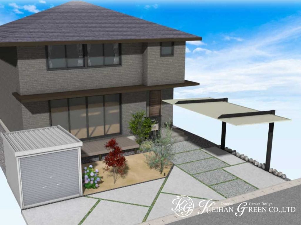 グレーをメインとしたシックなデザイン