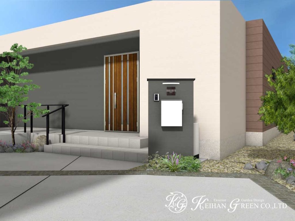 敷地内2世帯住宅の外構プラン