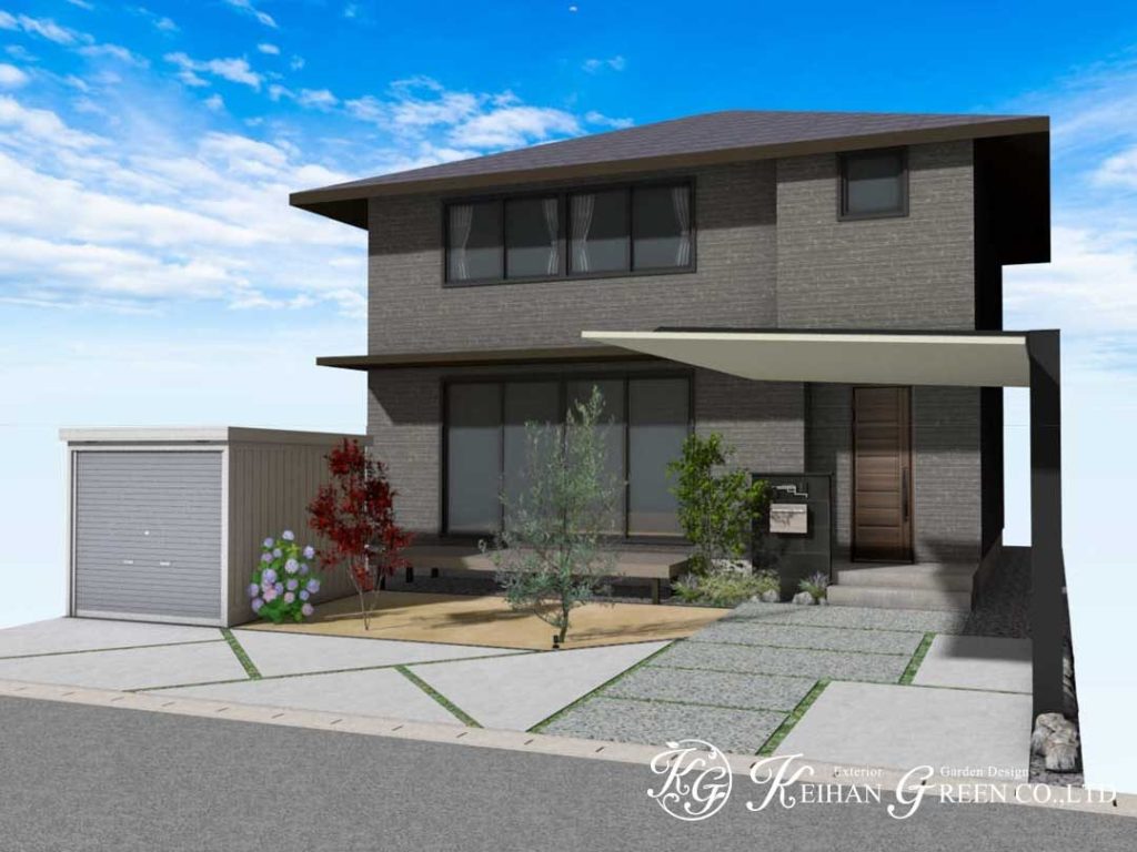 グレーをメインとしたシックなデザイン