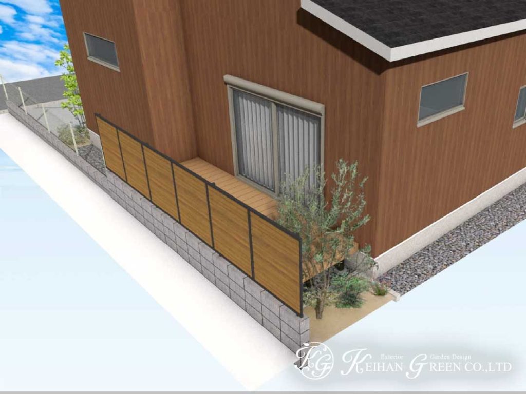 ナチュラル＆スタイリッシュにまとめたオープン外構