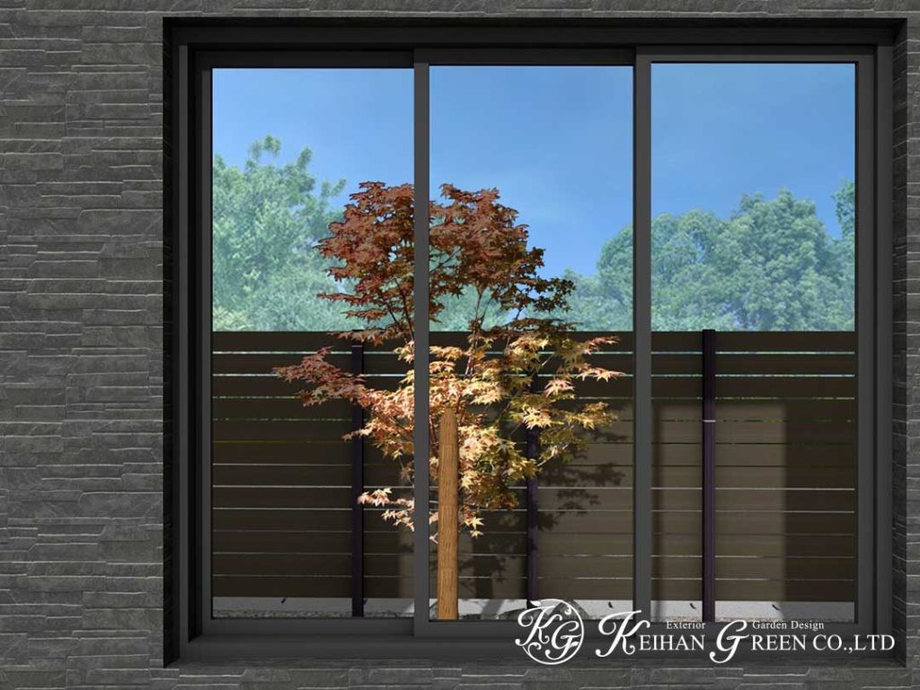 一条工務店の平屋建てにマッチするナチュラルモダン外構