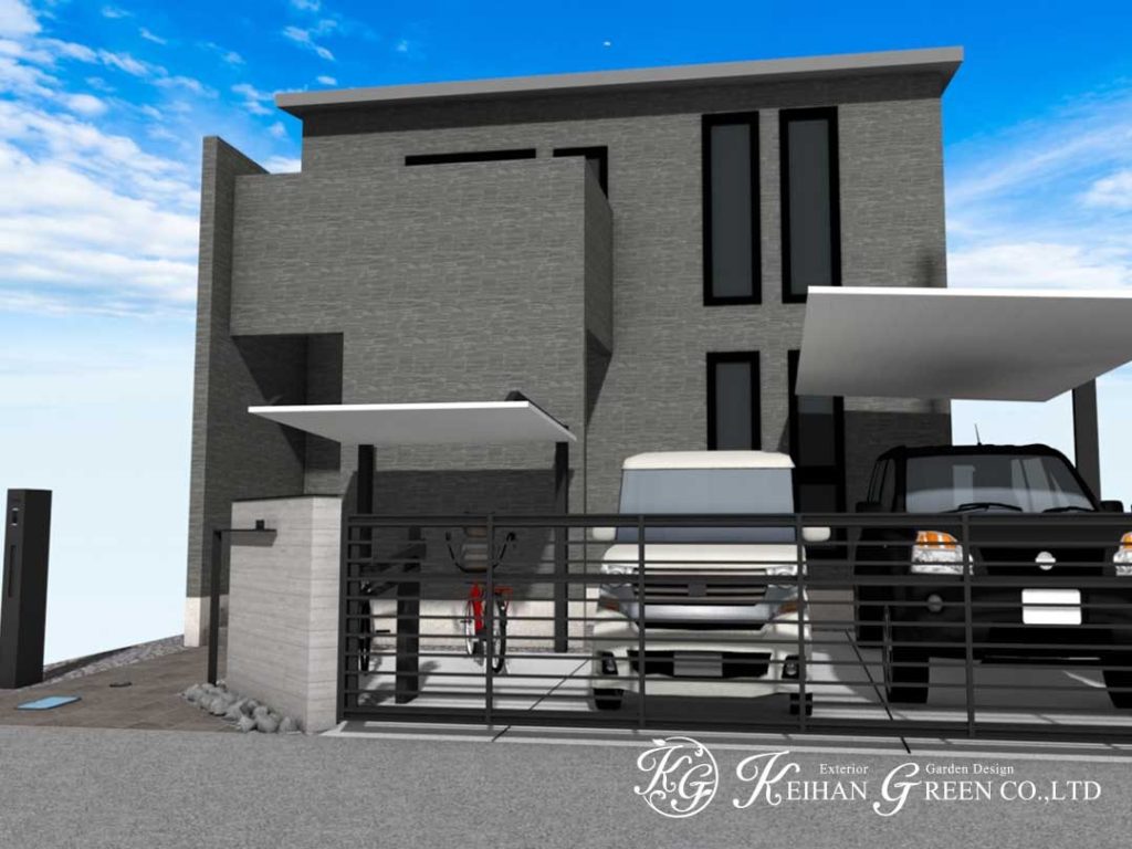 シンプルでおしゃれなモダン外構デザイン