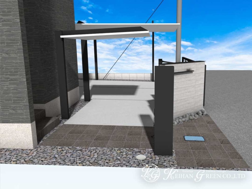 シンプルでおしゃれなモダン外構デザイン