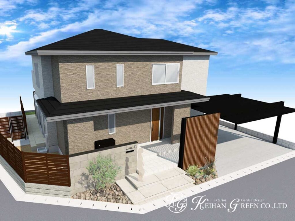 暮らしに寄り添う、あたたかみのあるファサードデザイン