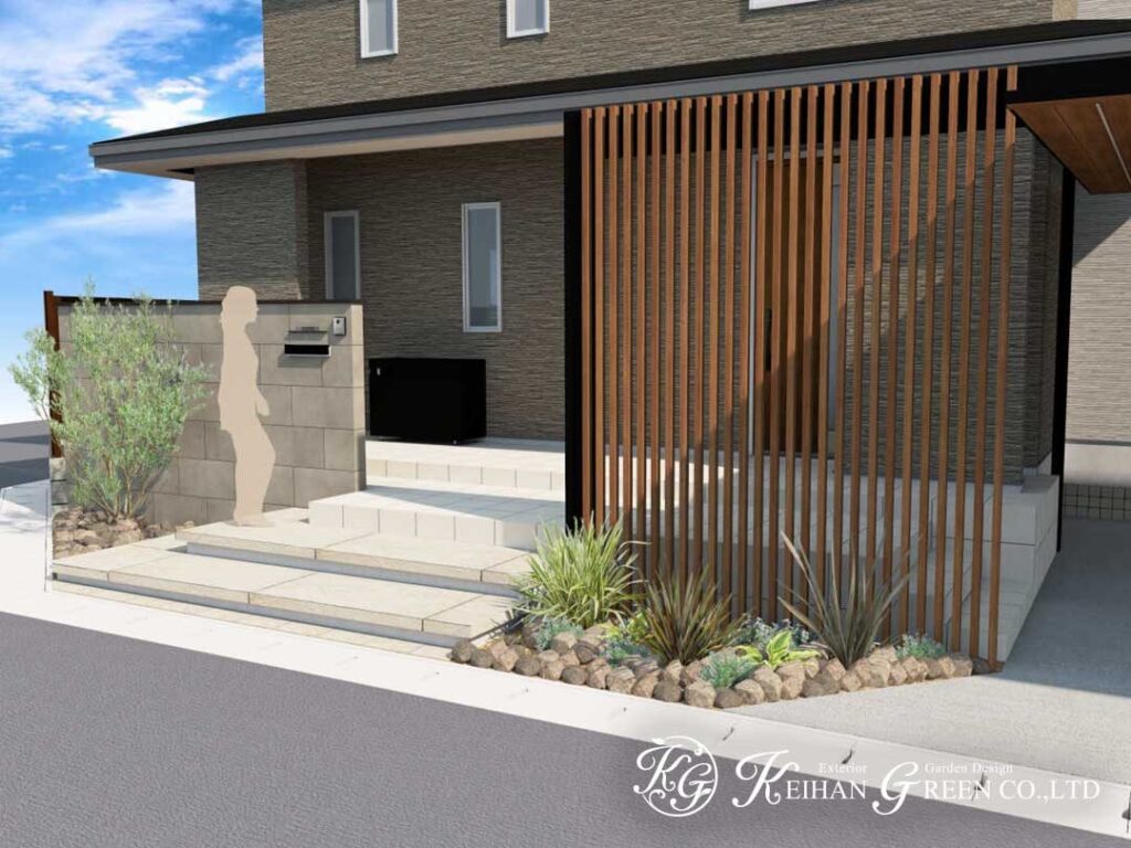 暮らしに寄り添う、あたたかみのあるファサードデザイン