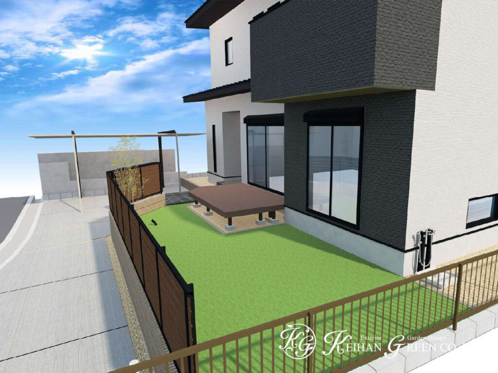 シンプル＆上質。暮らしやすさをデザインした外構プラン