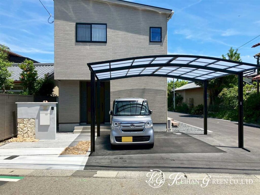 素材の質感を活かした上質なエクステリア 　大津市