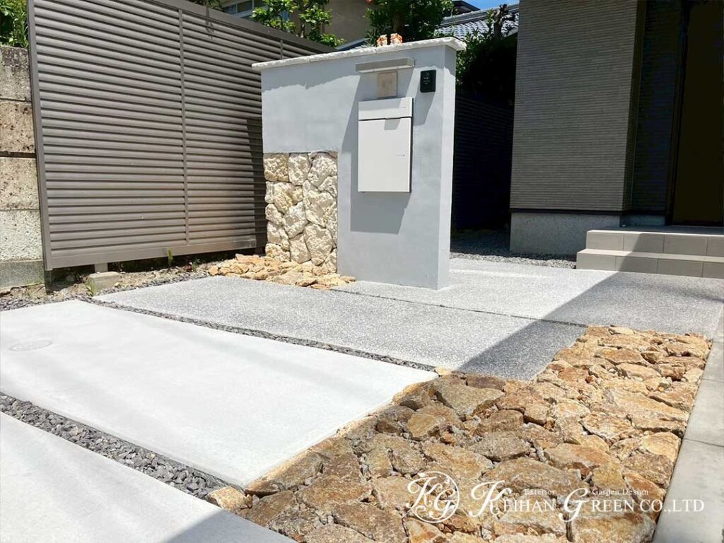 素材の質感を活かした上質なエクステリア 　大津市