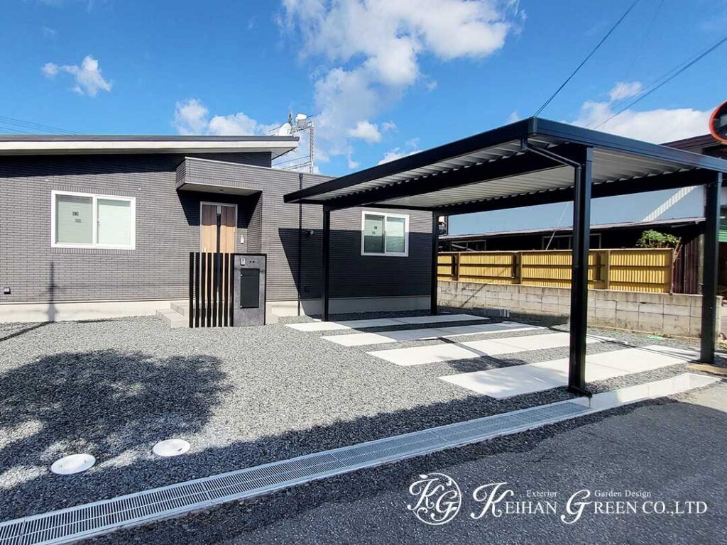 住まいの顔をスマートに整えるミニマルエクステリア　大津市