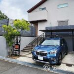 目隠しフェンスで囲う、プライバシー重視のくつろぎスペース　京都市