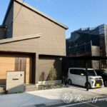 黒×グレーで整えるシンプルナチュラル外構　近江八幡市