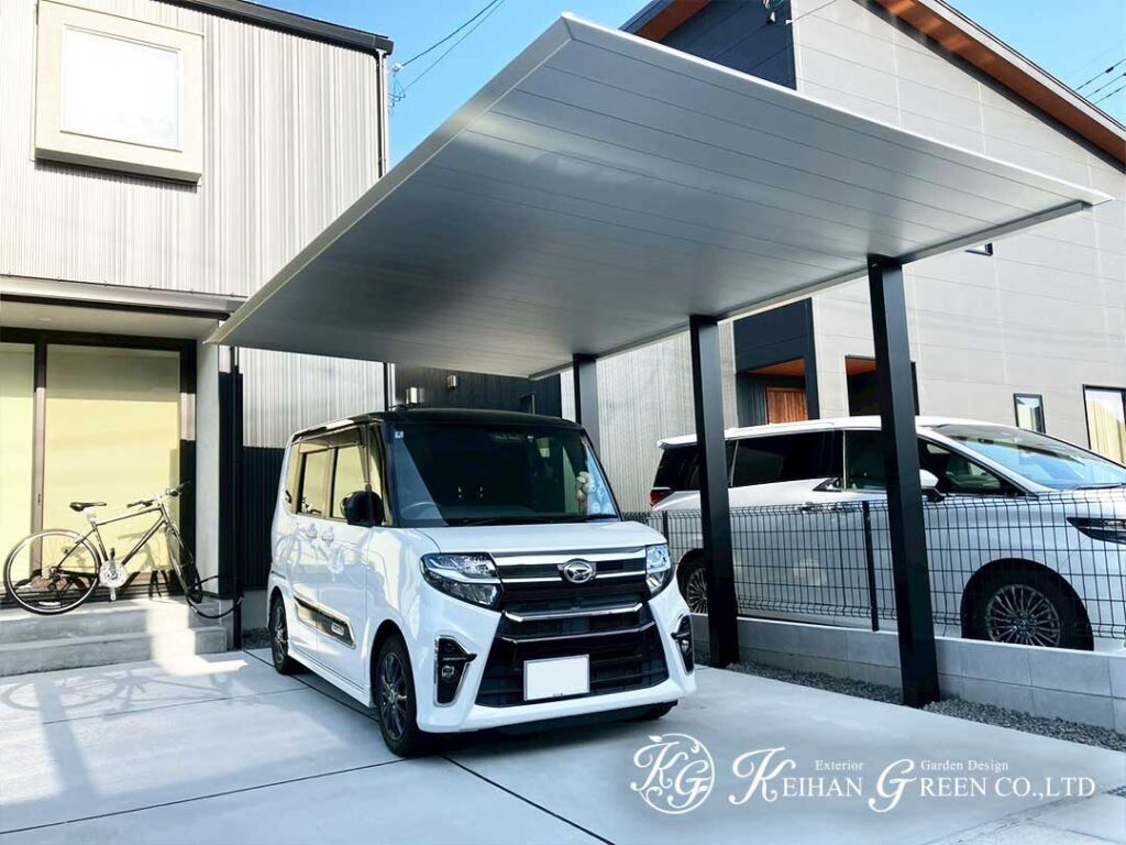 “余白”が心地いい、ミニマル外構　甲賀市