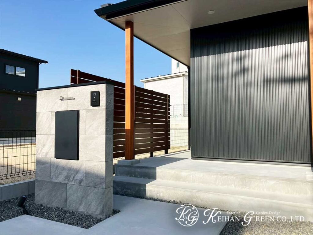 “余白”が心地いい、ミニマル外構　甲賀市