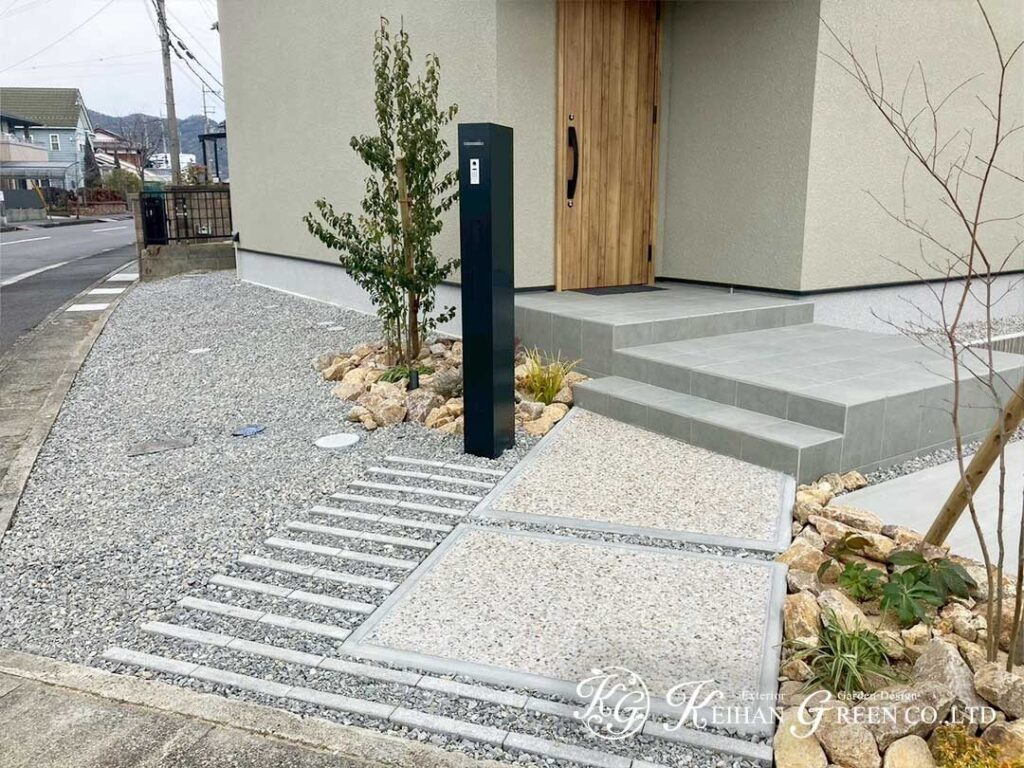 余白が心地よい、整った外まわり　野洲市