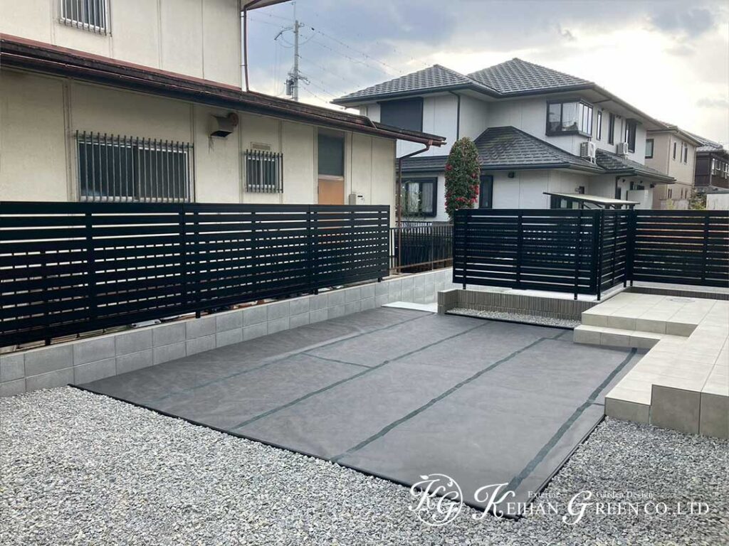 余白が心地よい、整った外まわり　野洲市