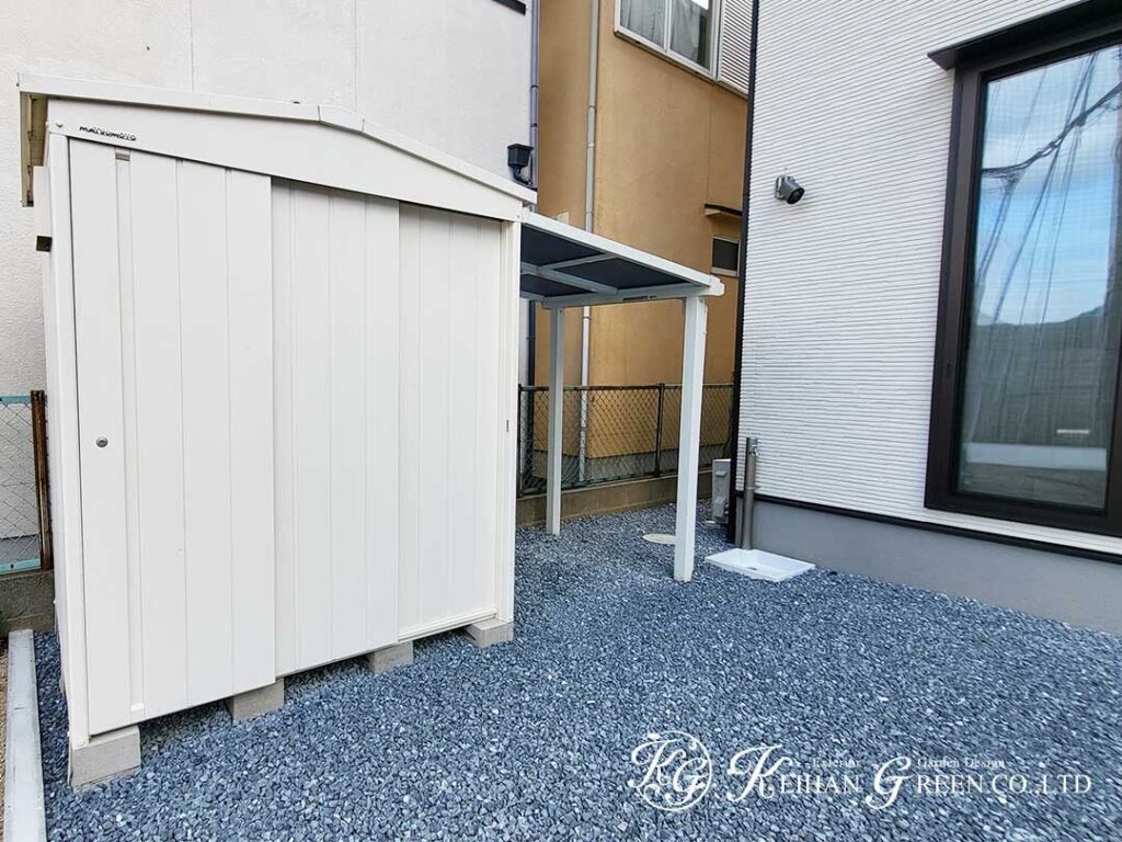 建物に調和する、落ち着いた外構デザイン　大津市