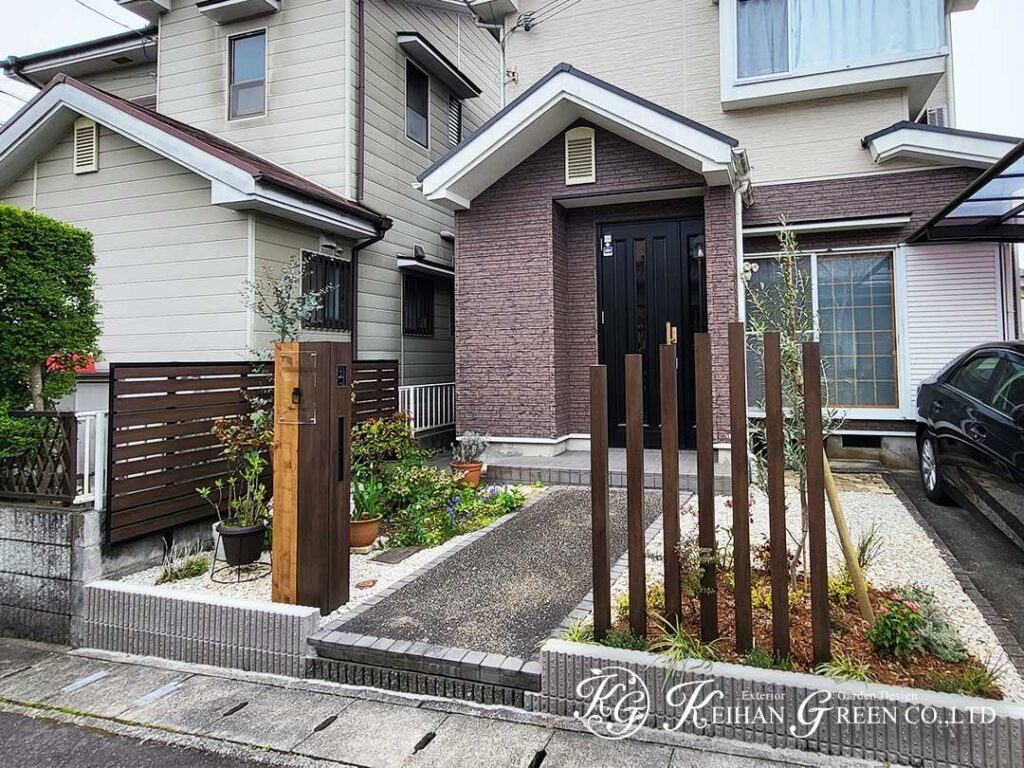 ナチュラルに暮らしに馴染む外まわり　大津市