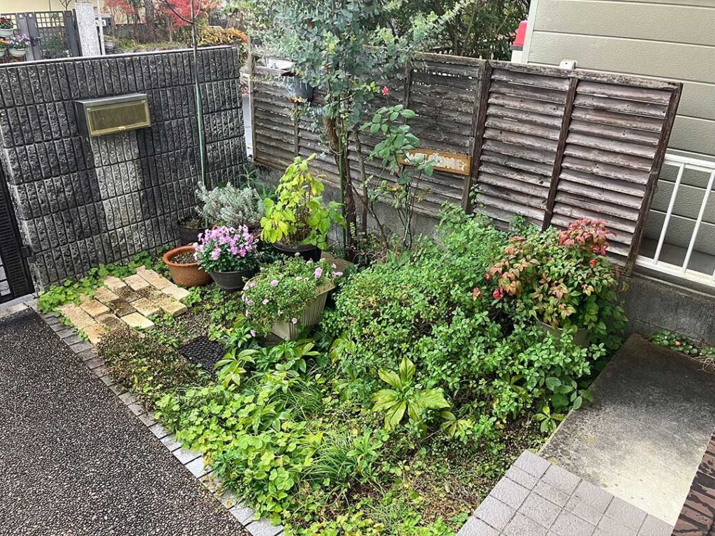 ナチュラルに暮らしに馴染む外まわり　大津市