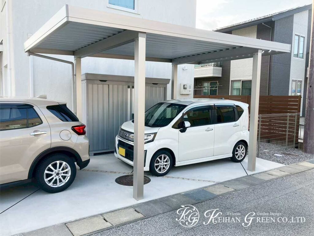 家族もペットも快適に過ごせる外構づくり　東近江市