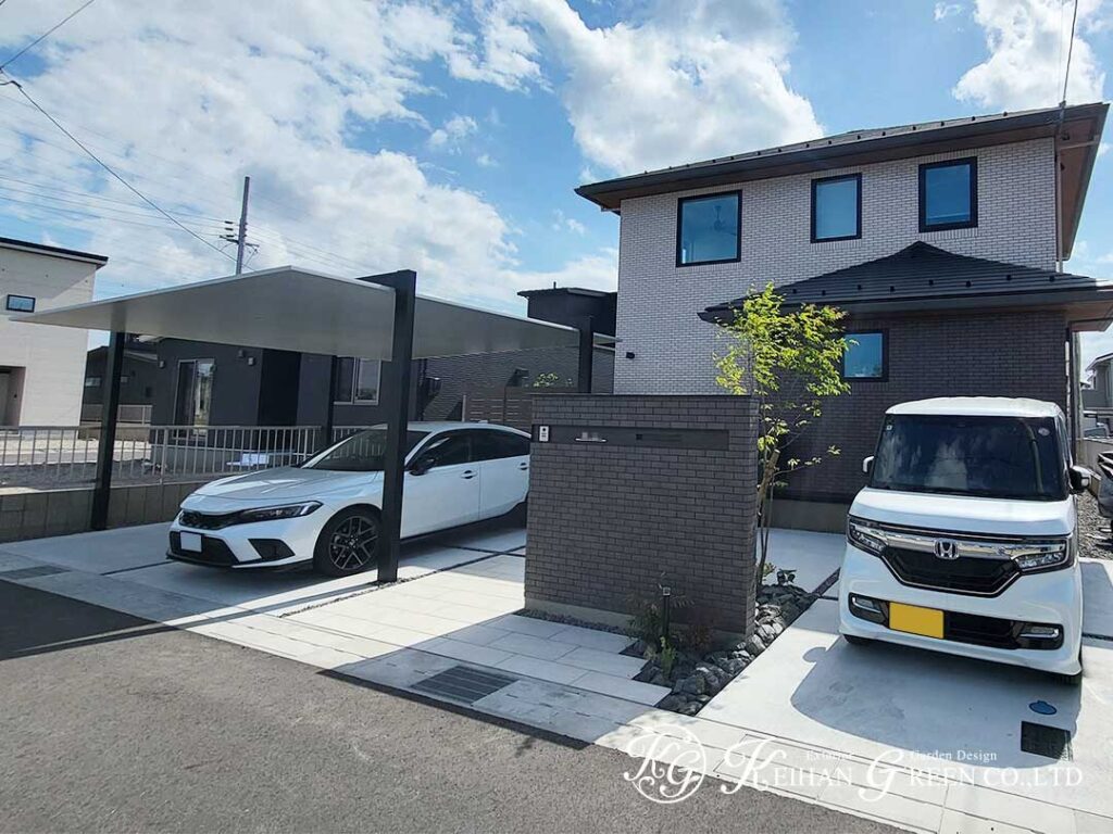 落ち着いた色合いで整える心地よいファサード　近江八幡市