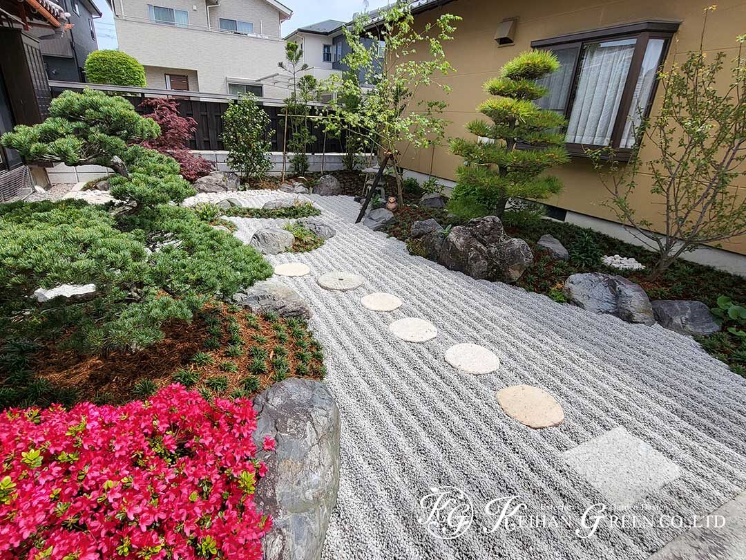 自然の流れを感じる癒しの和庭　草津市