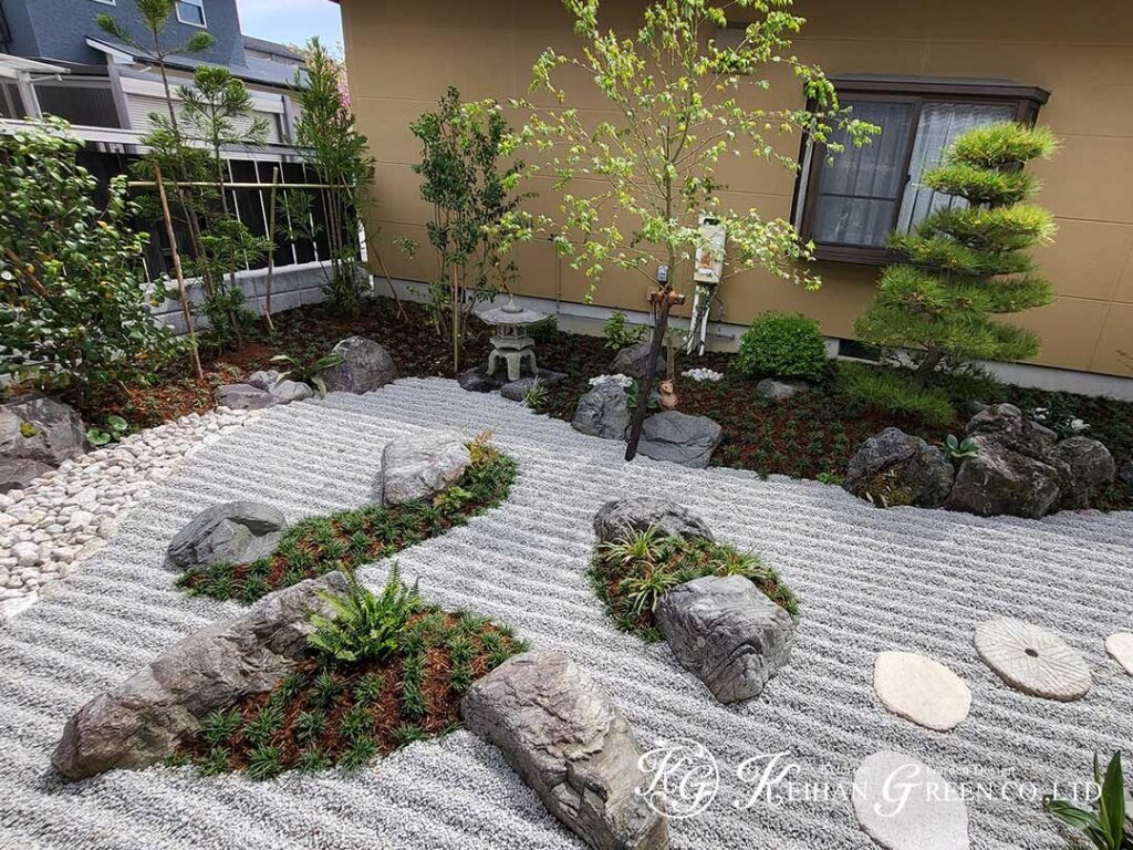 自然の流れを感じる癒しの和庭　草津市