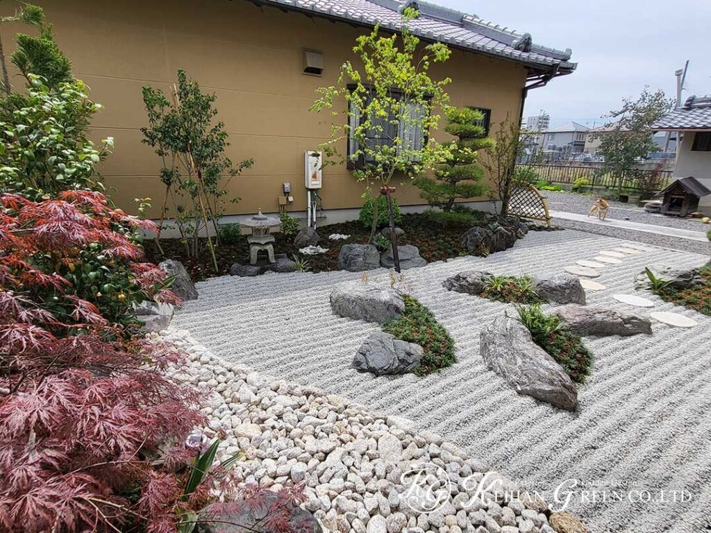 自然の流れを感じる癒しの和庭　草津市
