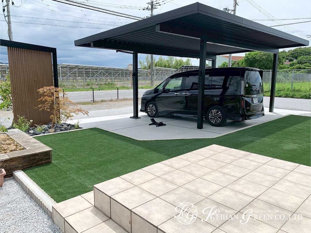 車まわりから庭まで心地よく整えた住まい　米原市
