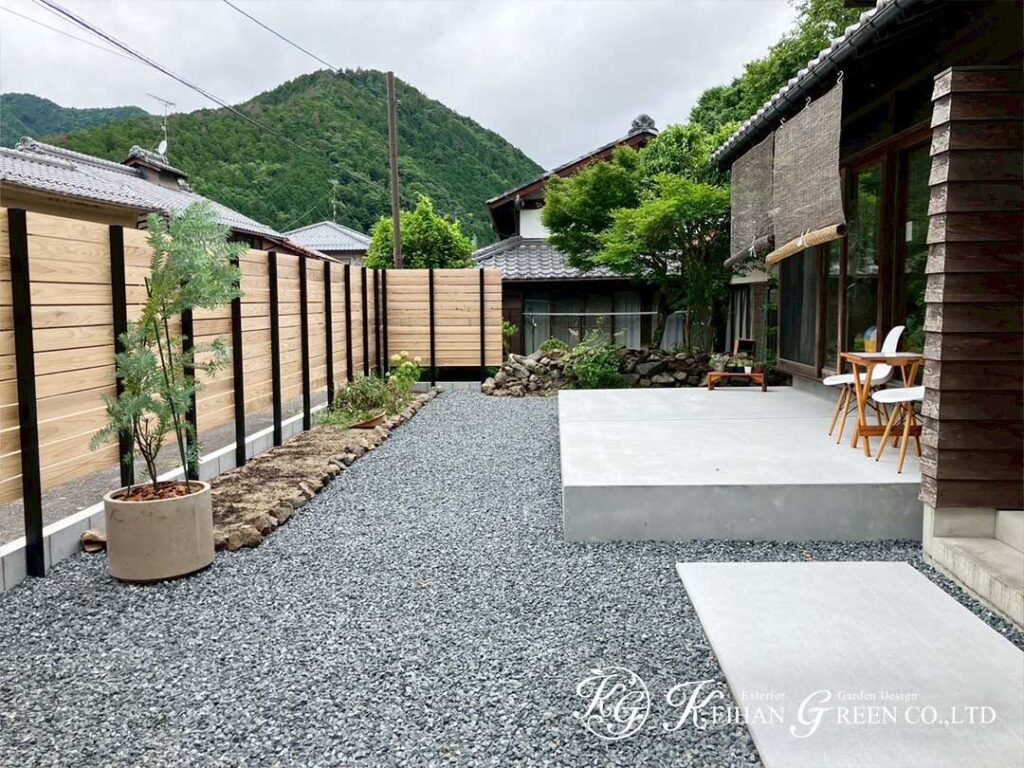 木のぬくもりと安心感をプラスした外構リフォーム　京都市