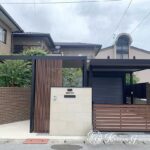ブラックフレームが描く、落ち着きのある佇まい　長浜市