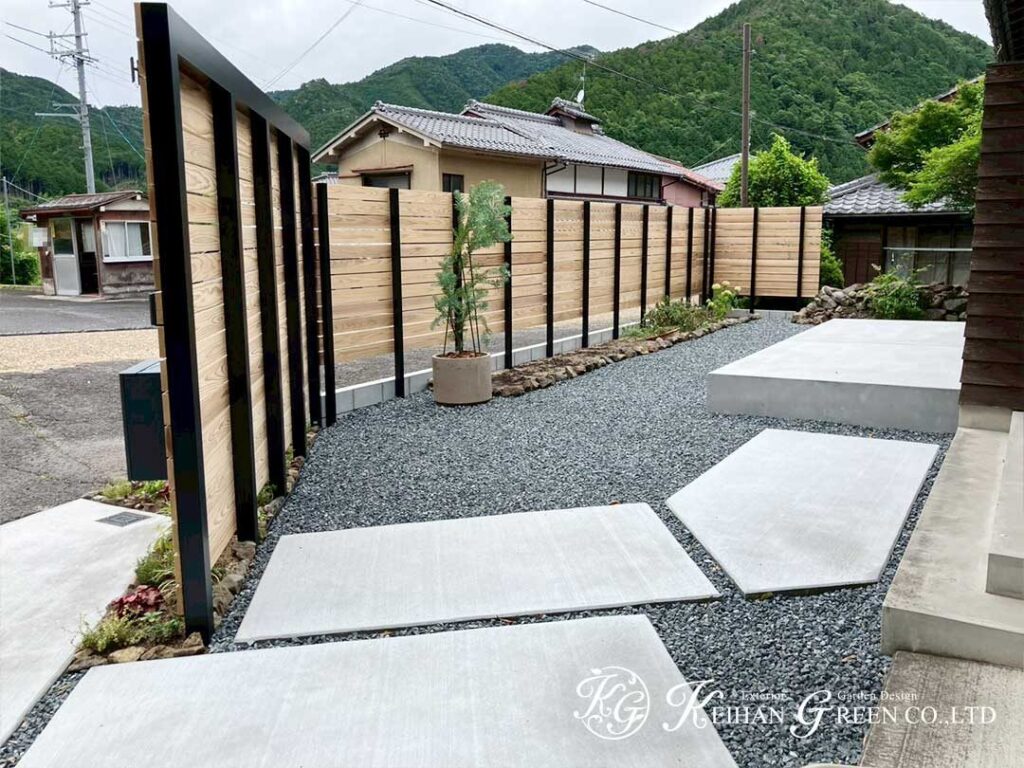 木のぬくもりと安心感をプラスした外構リフォーム　京都市